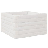 Vidaxl plantenbak 40x40x23 cm massief grenenhout wit - afbeelding 2