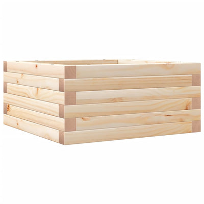 Vidaxl plantenbak 50x50x23 cm massief grenenhout