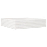 Vidaxl plantenbak 100x100x23 cm massief grenenhout wit - afbeelding 2