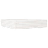 Vidaxl plantenbak 110x110x23 cm massief grenenhout wit - afbeelding 2