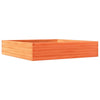 Vidaxl plantenbak 110x110x23 cm massief grenenhout wasbruin