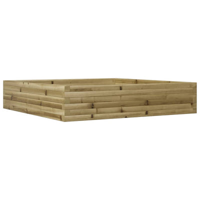 Vidaxl plantenbak 110x110x23 cm geïmpregneerd grenenhout