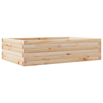 Vidaxl plantenbak 90x60x23 cm massief grenenhout