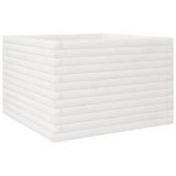 Vidaxl plantenbak 70x70x45,5 cm massief grenenhout wit - afbeelding 2