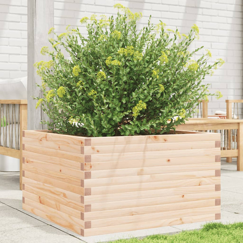 Vidaxl plantenbak 80x80x45,5 cm massief grenenhout