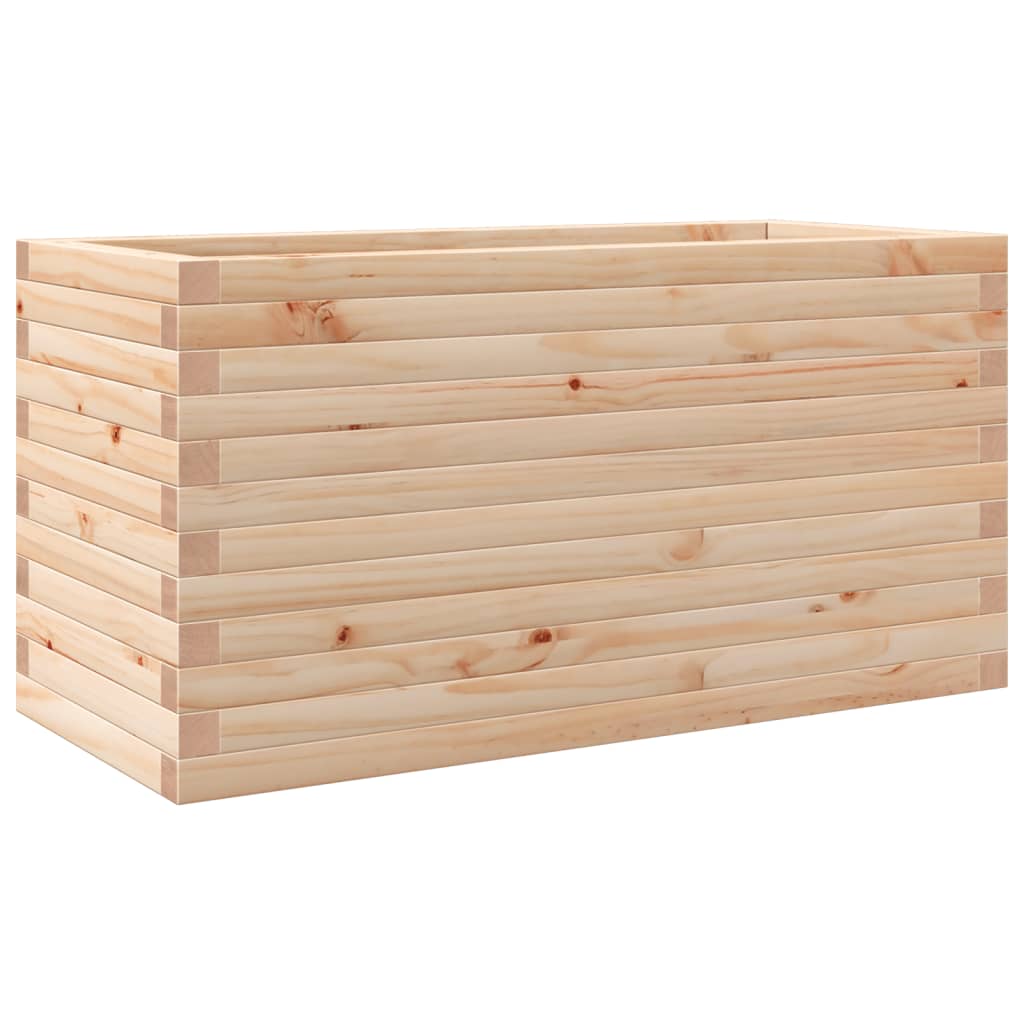 Vidaxl plantenbak 90x40x45,5 cm massief grenenhout