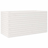Vidaxl plantenbak 90x40x45,5 cm massief grenenhout wit - afbeelding 2