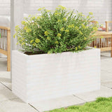Vidaxl plantenbak 90x40x45,5 cm massief grenenhout wit - afbeelding 3