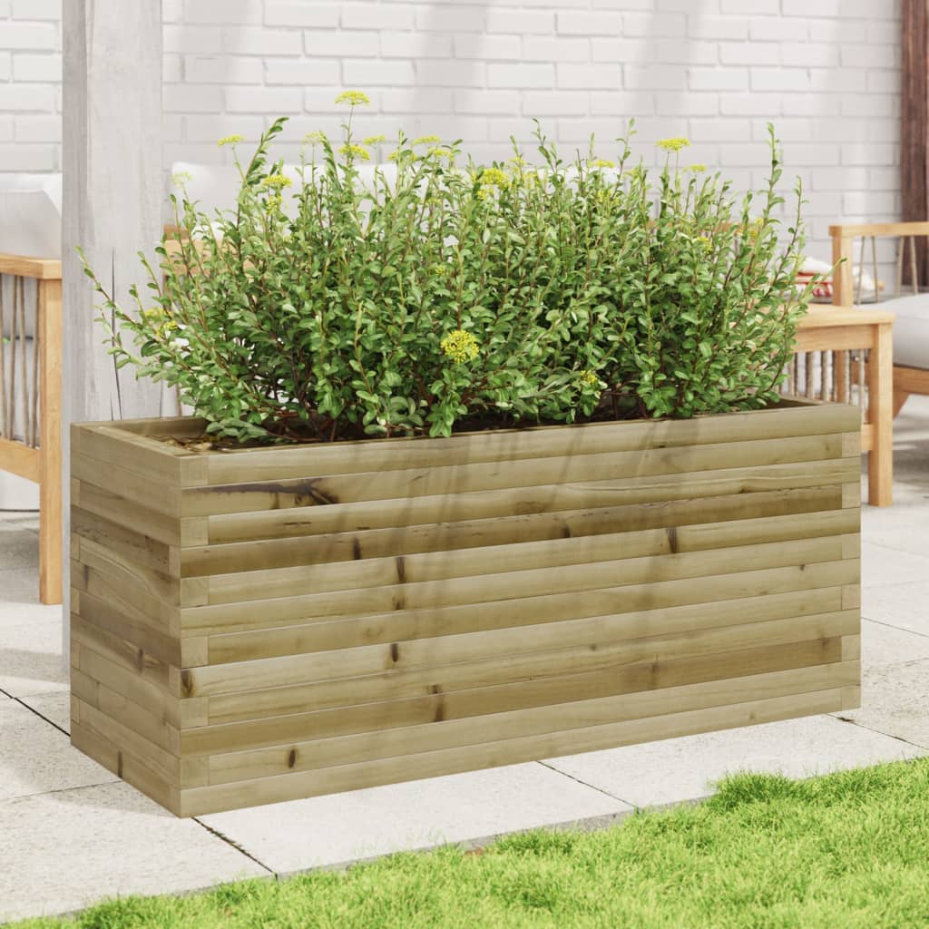 Vidaxl plantenbak 110x40x45,5 cm geïmpregneerd grenenhout