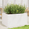 Vidaxl plantenbak 90x60x45,5 cm massief grenenhout wit