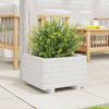 Vidaxl plantenbak 40x40x26,5 cm massief grenenhout wit