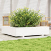 Vidaxl plantenbak 110x110x26,5 cm massief grenenhout wit