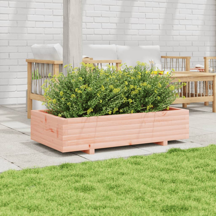 Vidaxl plantenbak 110x60x26,5 cm massief douglashout