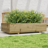 Vidaxl plantenbak 110x60x26,5 cm geïmpregneerd grenenhout - afbeelding 1