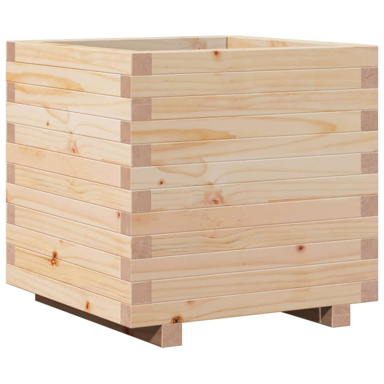 VidaXL Plantenbak 50x50x49,5 cm massief grenenhout