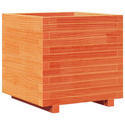Vidaxl plantenbak 50x50x49,5 cm massief grenenhout wasbruin - afbeelding 2