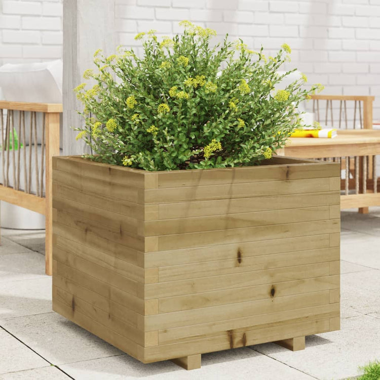 VidaXL Plantenbak 60x60x49,5 cm geïmpregneerd grenenhout