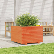 Vidaxl plantenbak 70x70x49,5 cm massief grenenhout wasbruin - afbeelding 3
