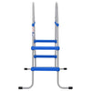 Vidaxl zwembadladder voor bovengronds zwembad 84 cm staal en kunststof