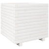 Vidaxl plantenbak 50x50x49,5 cm massief grenenhout wit