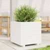 Vidaxl plantenbak 50x50x49,5 cm massief grenenhout wit