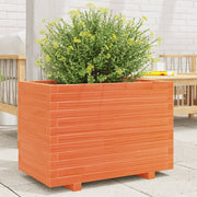 Vidaxl plantenbak 70x40x49,5 cm massief grenenhout wasbruin - afbeelding 1