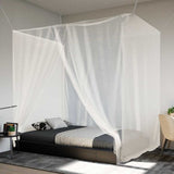 Vidaxl hangende klamboe 156 gaas 220x200x210 cm wit - afbeelding 1