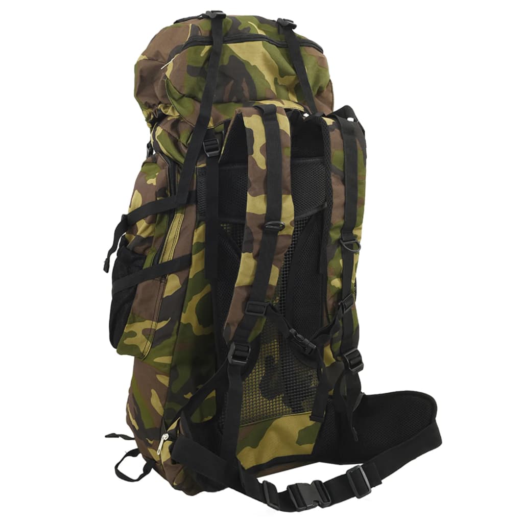 Vidaxl wandelrugzak 60 l camouflage oxford stof groen