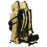 Vidaxl wandelrugzak 60 l oxford stof kakikleurig - afbeelding 3