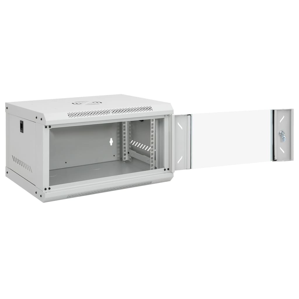 Vidaxl 6u wandgemonteerde netwerkkast 19 ip20 53x40x30 cm