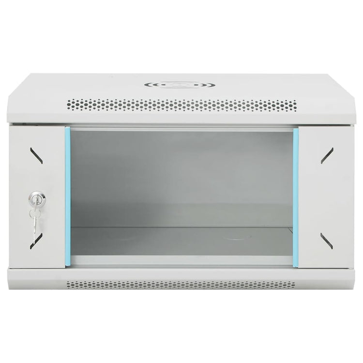 Vidaxl 6u wandgemonteerde netwerkkast 19 ip20 53x40x30 cm