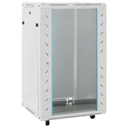 Vidaxl netwerk kabinet met opslag grijs 600 x 600 x 1000 mm staal - afbeelding 1
