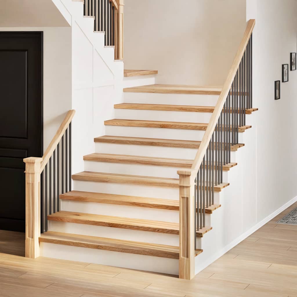 Vidaxl traptreden 4 st 110x25x2 cm onbehandeld massief eikenhout