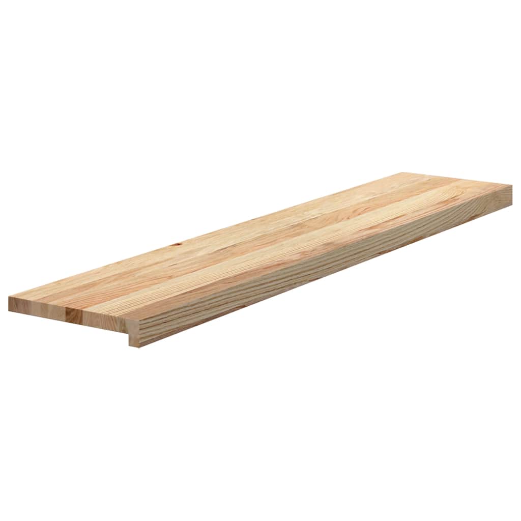 Vidaxl traptreden 4 st 120x30x2 cm onbehandeld massief eikenhout
