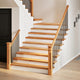 Vidaxl traptreden 4 st 120x25x2 cm massief eikenhout lichtbruin