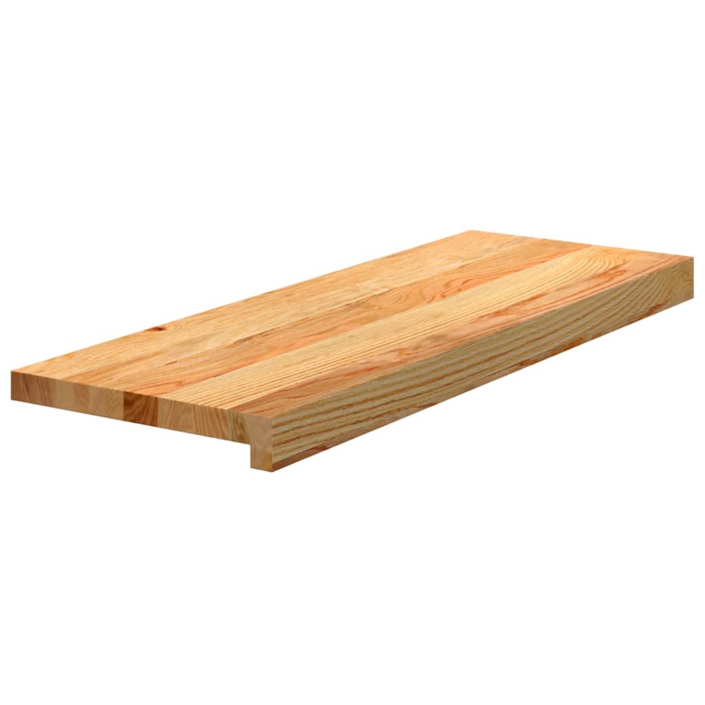 Vidaxl traptreden 4 st 70x30x2 cm massief eikenhout lichtbruin