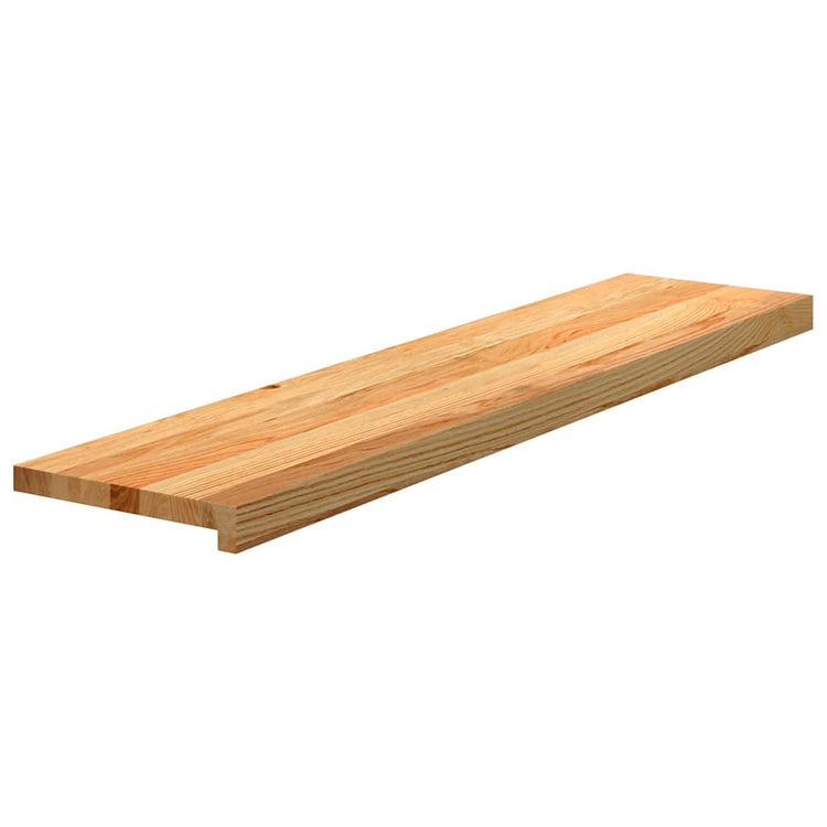 Vidaxl traptreden 4 st 100x30x2 cm massief eikenhout lichtbruin