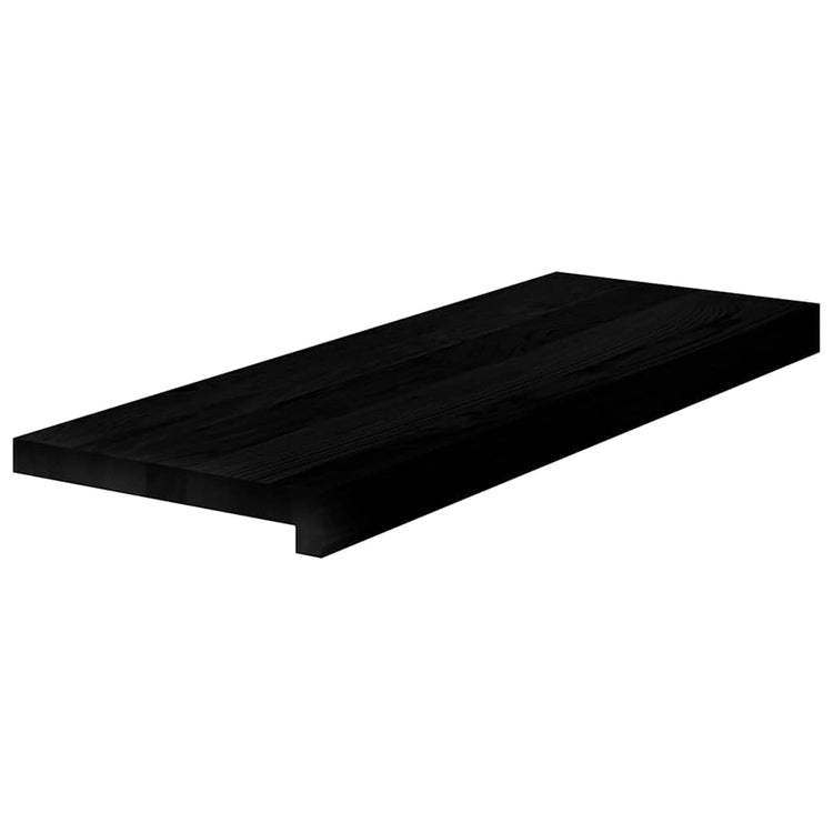 Vidaxl traptreden 4 st 70x25x2 cm massief eikenhout bruin-zwart