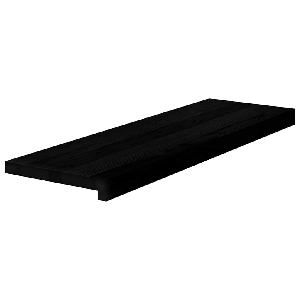 Vidaxl traptreden 4 st 80x30x2 cm massief eikenhout donkerbruin