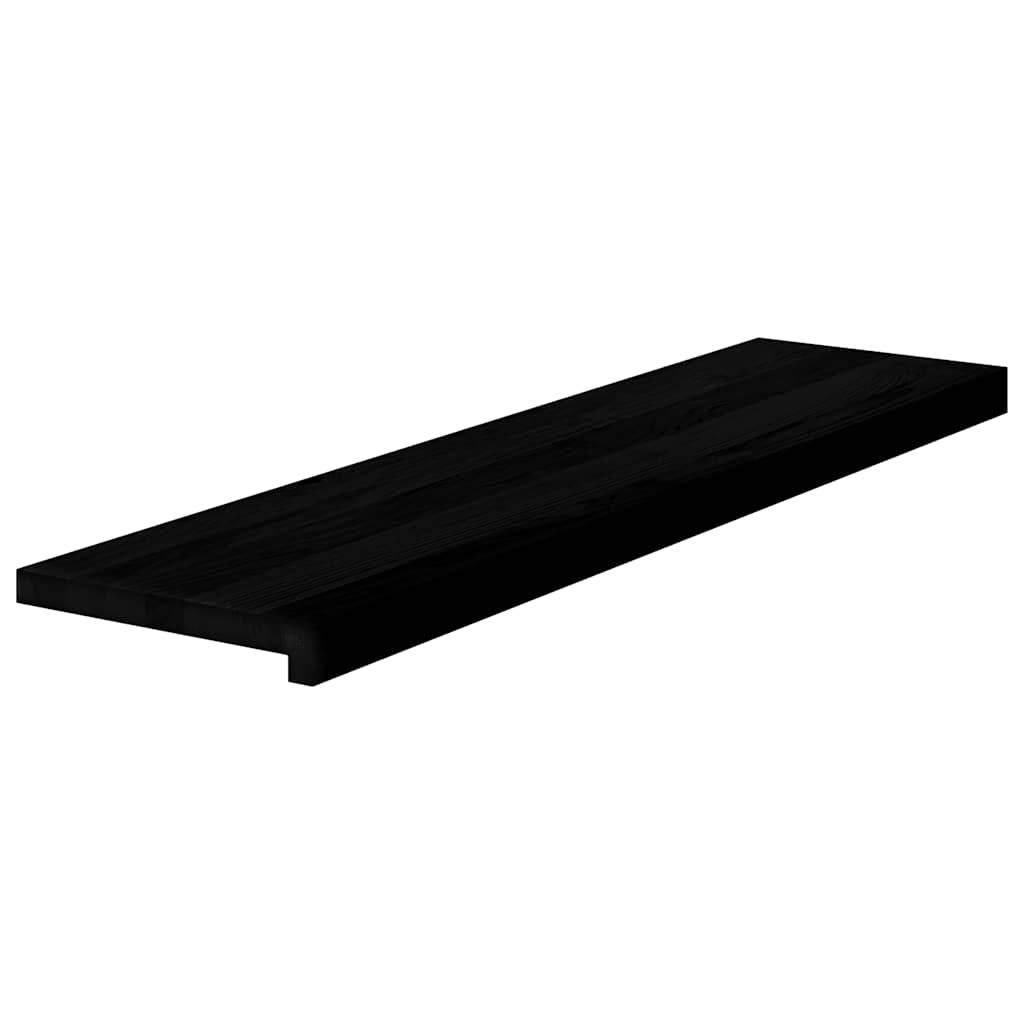 Vidaxl traptreden 4 st 100x30x2 cm massief eikenhout donkerbruin