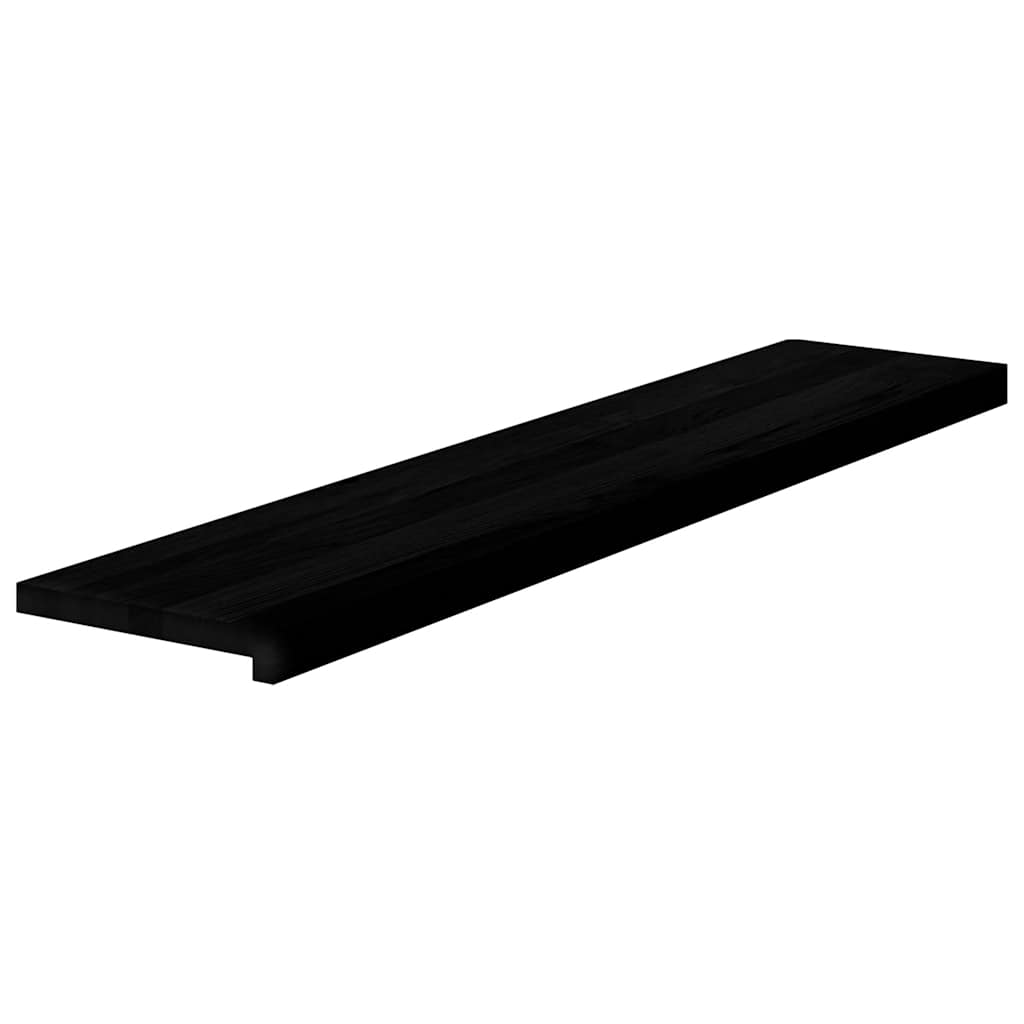 Vidaxl traptreden 4 st 120x30x2 cm massief eikenhout donkerbruin