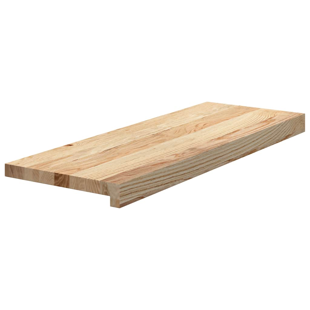 Vidaxl traptreden 2 st 70x30x2 cm onbehandeld massief eikenhout