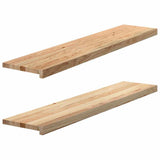 Vidaxl traptreden 2 st 120x30x2 cm onbehandeld massief eikenhout - afbeelding 2