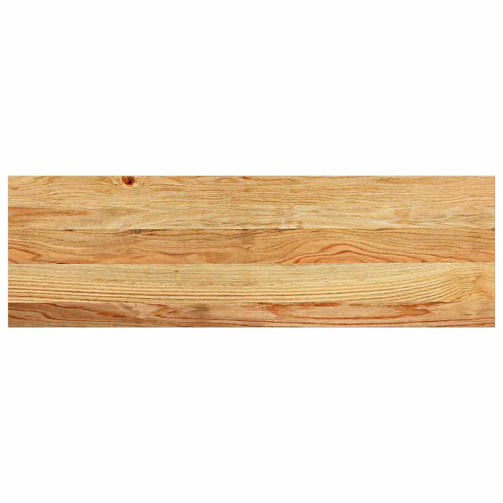 Vidaxl traptreden 2 st 80x25x2 cm massief eikenhout lichtbruin