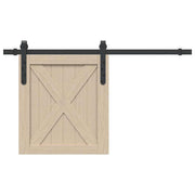 Vidaxl ophangset voor schuifdeur 91 cm koolstofstaal - afbeelding 1