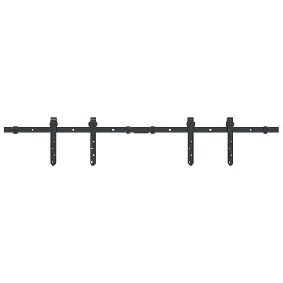 Vidaxl ophangset voor schuifdeur 122 cm koolstofstaal