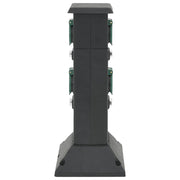 Vidaxl tuinstopcontact kolom 4-wegs 16x16x39,5 cm zwart en groen - afbeelding 3