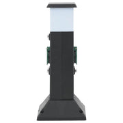 Vidaxl tuinstopcontact met lamp en grondpin 2-wegs 16x16x39,5 cm - afbeelding 3