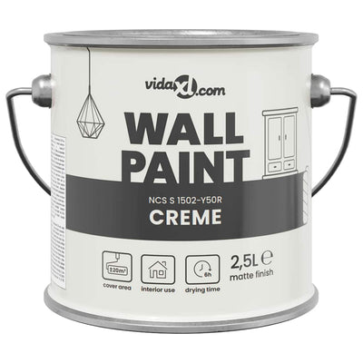 Vidaxl muurverf bruin 2,5 l wandprint