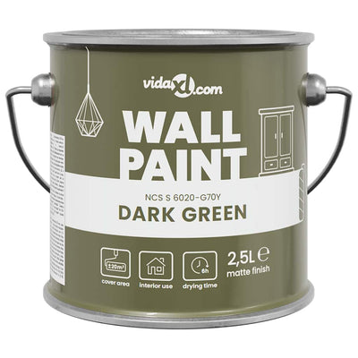 Vidaxl muurverf groen 2,5 l wandprint